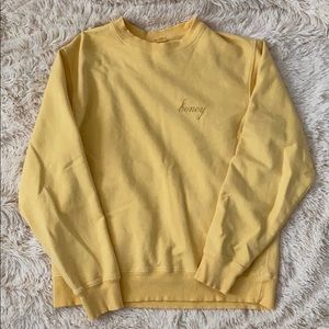 brandy melville honey sweatshirt